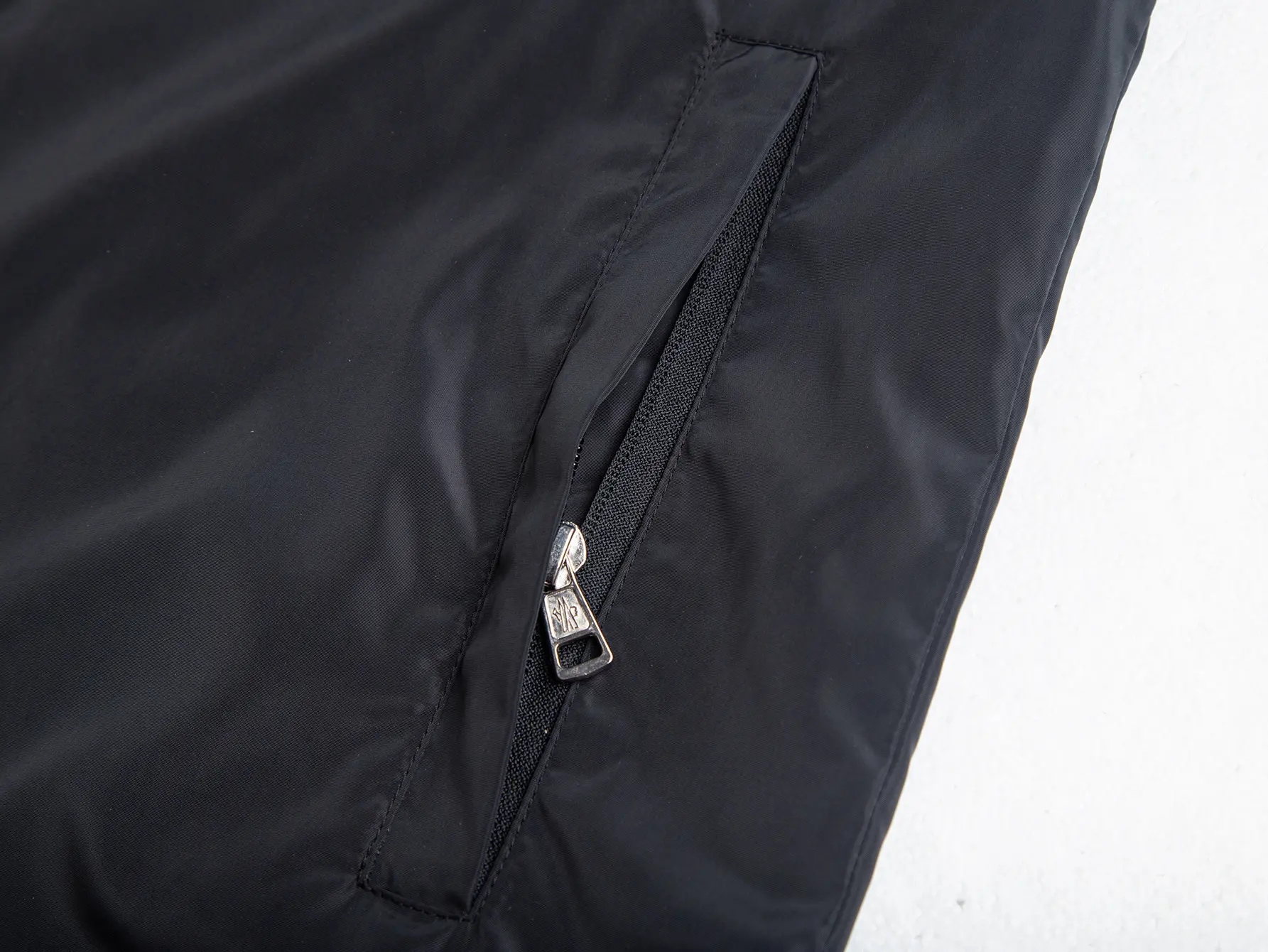 Moncler Hooded Windbreaker Jacket with Tricolour Trim D31021735 — view 12