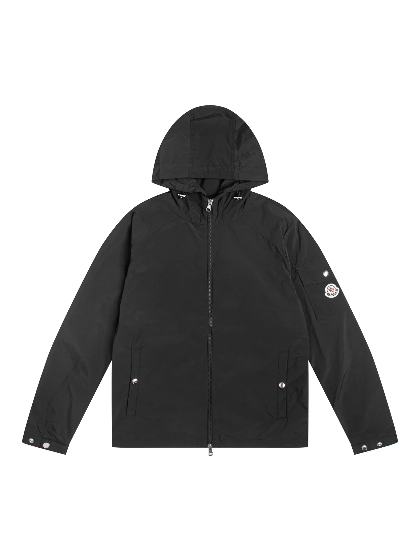 Logo-Appliqué Hooded Windbreaker Jacket D32021721
