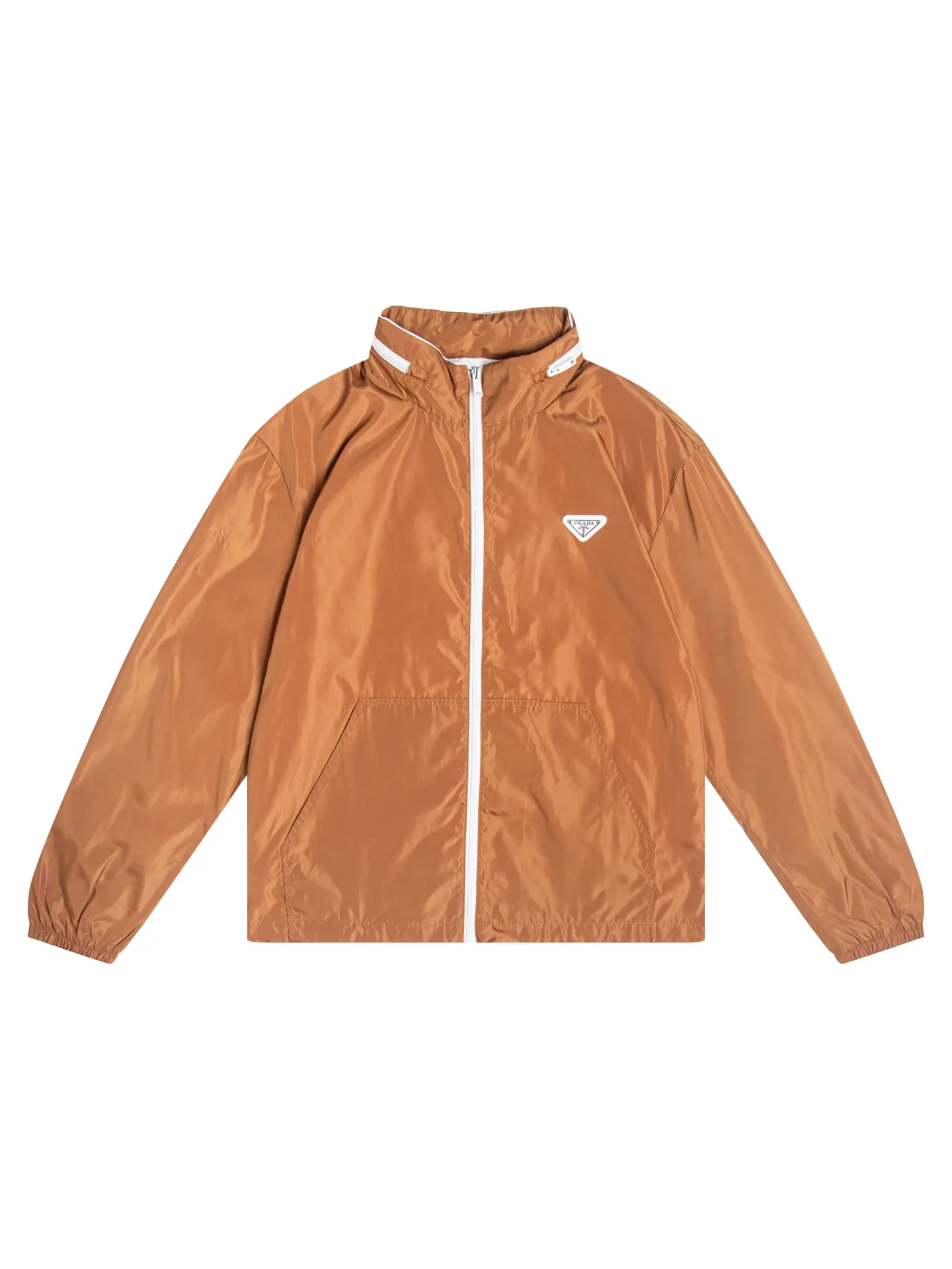 Logo-Appliquéd Hooded Shell Windbreaker Jacket D32021742