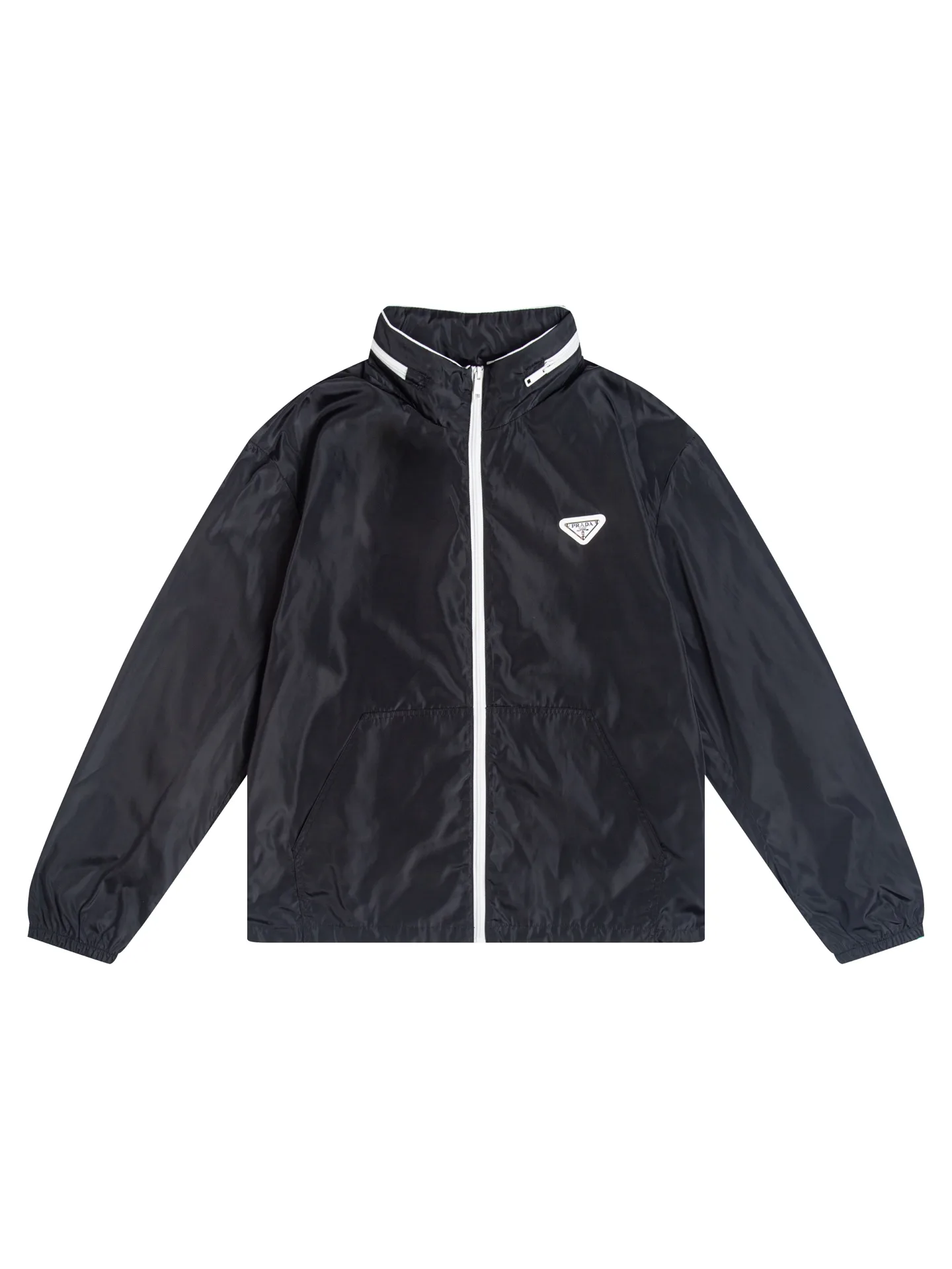 Logo-Appliqué Hooded Windbreaker Jacket D32021743