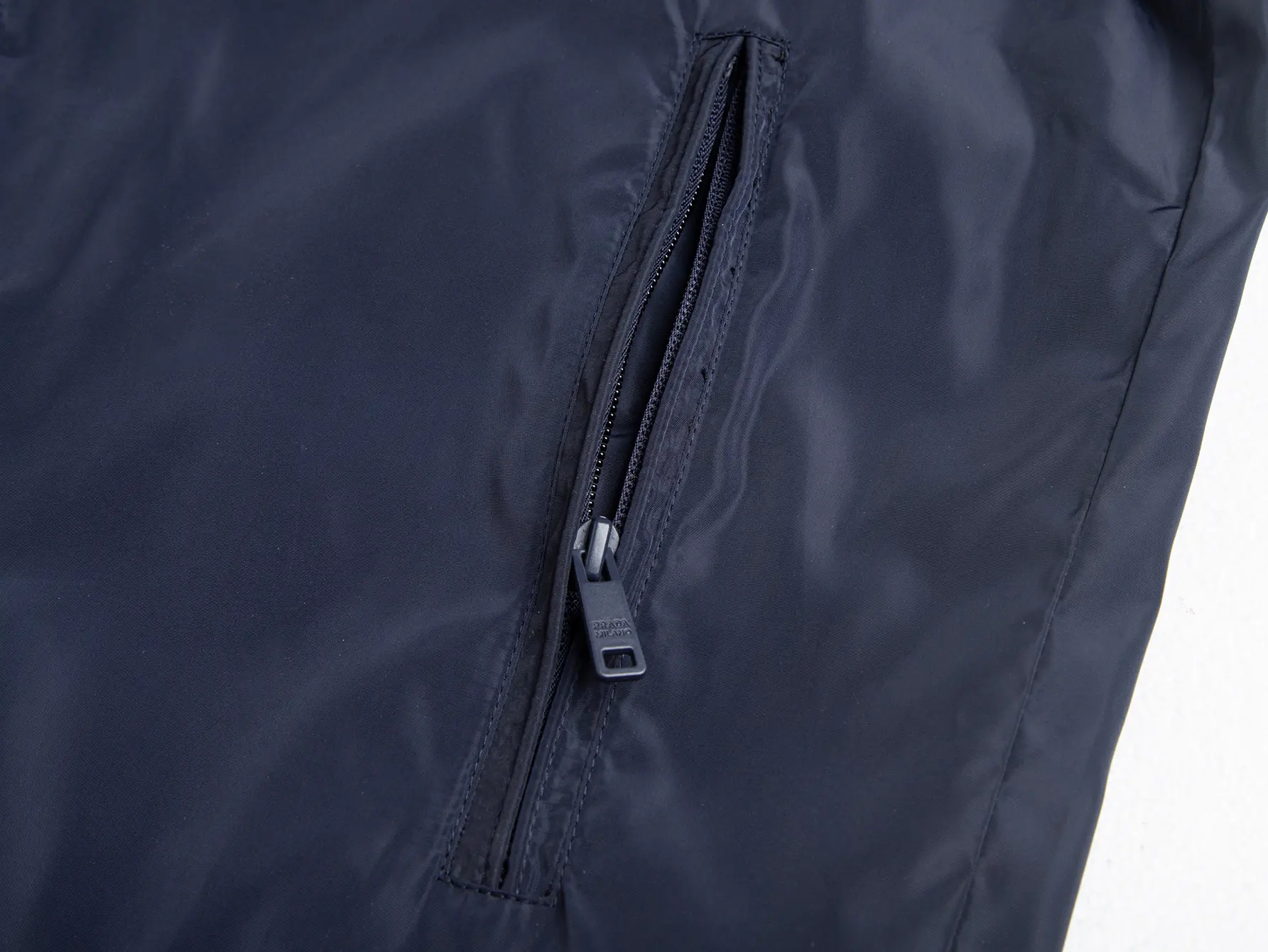 Triangle Logo Hooded Windbreaker Jacket D32521740 — view 9