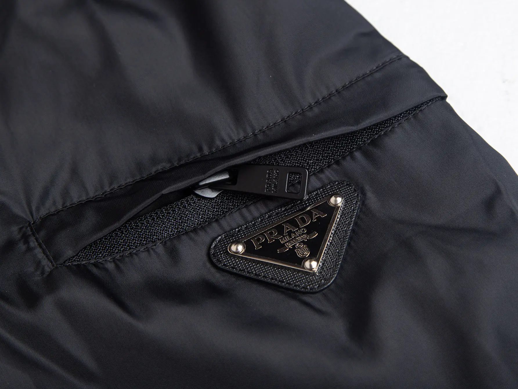 Triangle Logo Hooded Windbreaker Jacket D32521739 — view 7