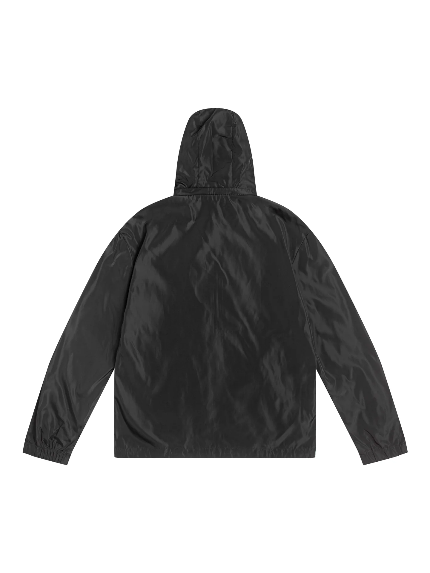Reversible Hooded Windbreaker Jacket with Triangle Logo D35021738 — view 3