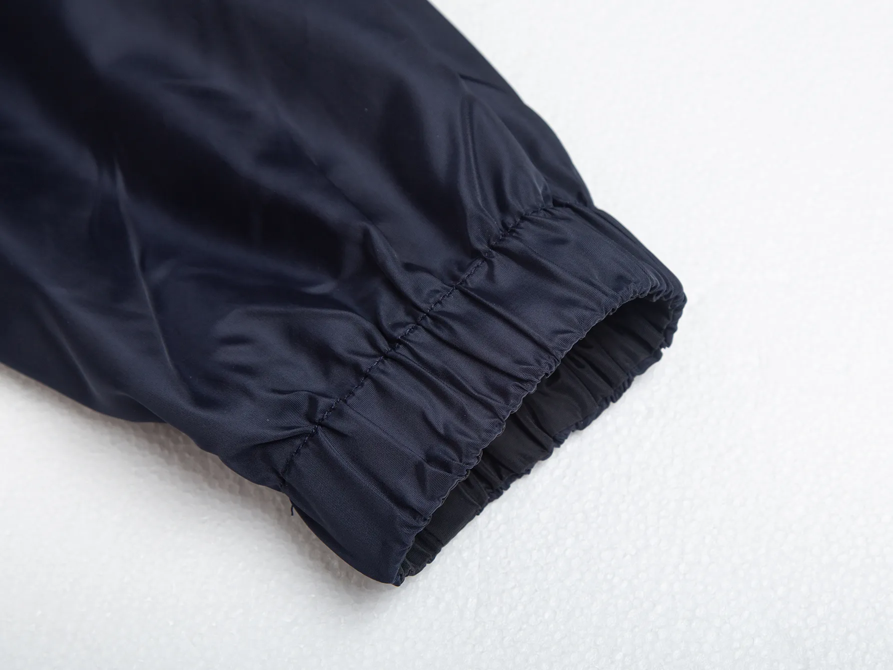 Reversible Hooded Windbreaker Jacket with Triangle Logo D35021738 — view 21