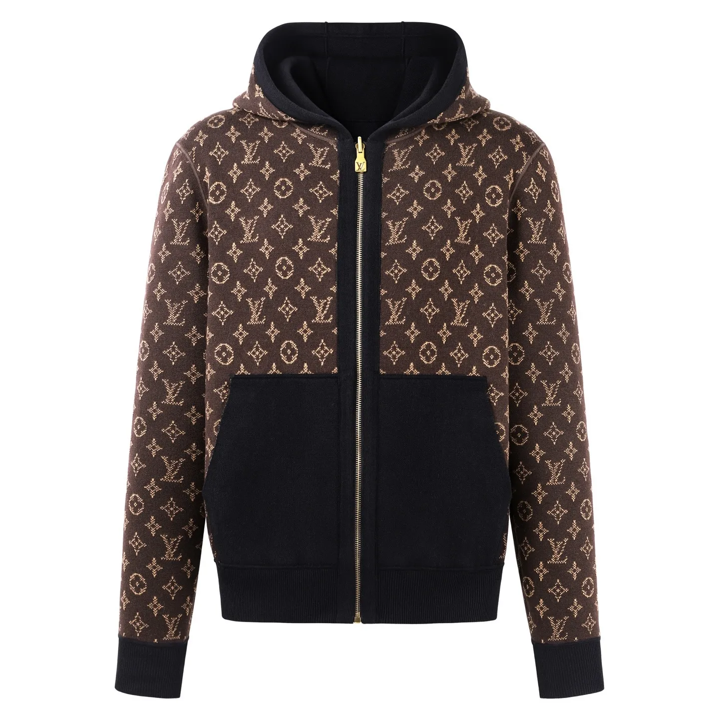 Reversible Monogram Jacquard Wool-Blend Hoodie D39521702 — view 3