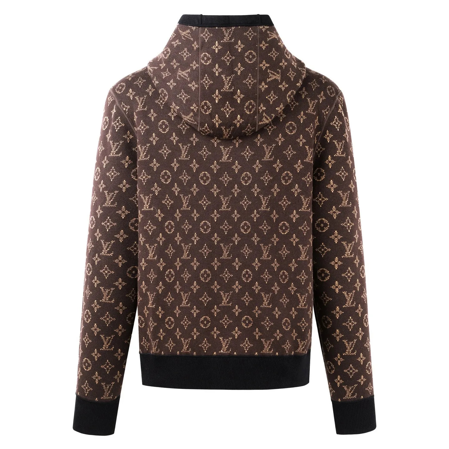Reversible Monogram Jacquard Wool-Blend Hoodie D39521702 — view 4
