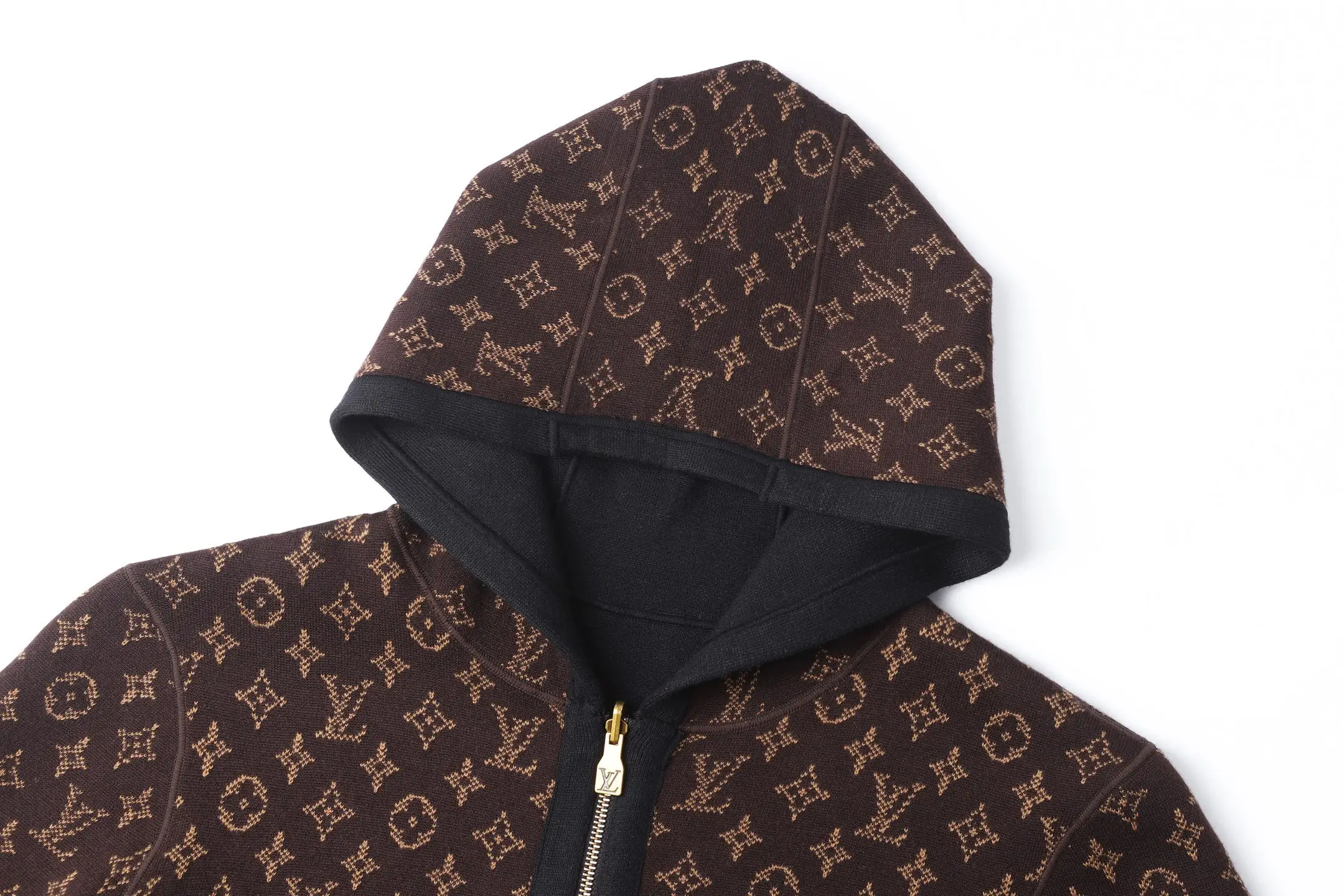 Reversible Monogram Jacquard Wool-Blend Hoodie D39521702 — view 6