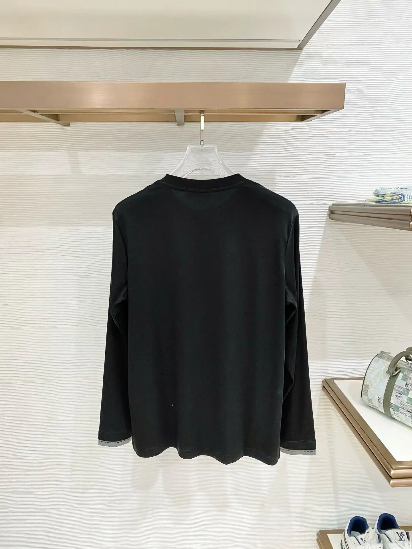 Mercerized Cotton Long-Sleeve T-Shirt D17522811 — view 2