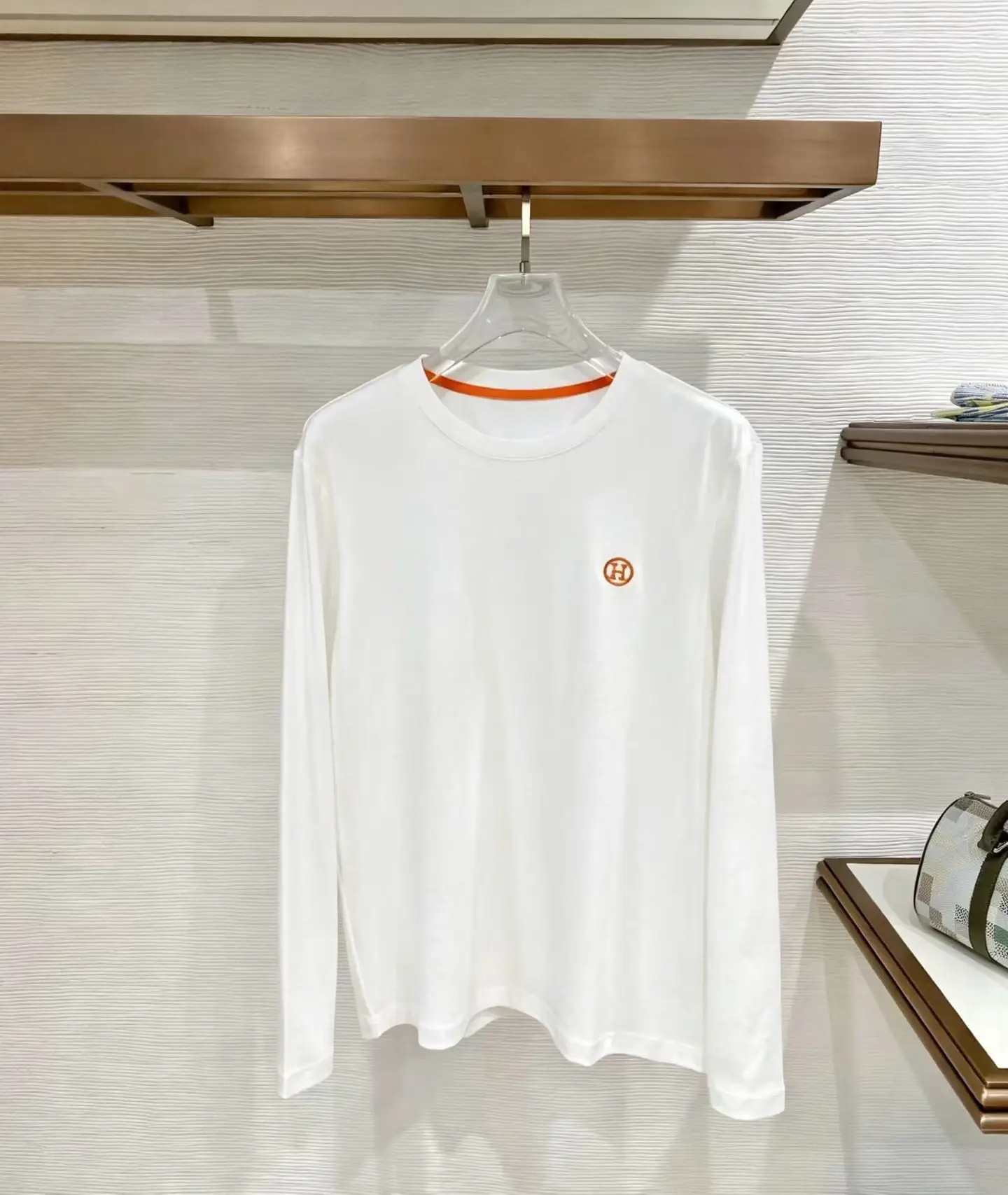 Mercerized Cotton Long-Sleeve T-Shirt D17522804