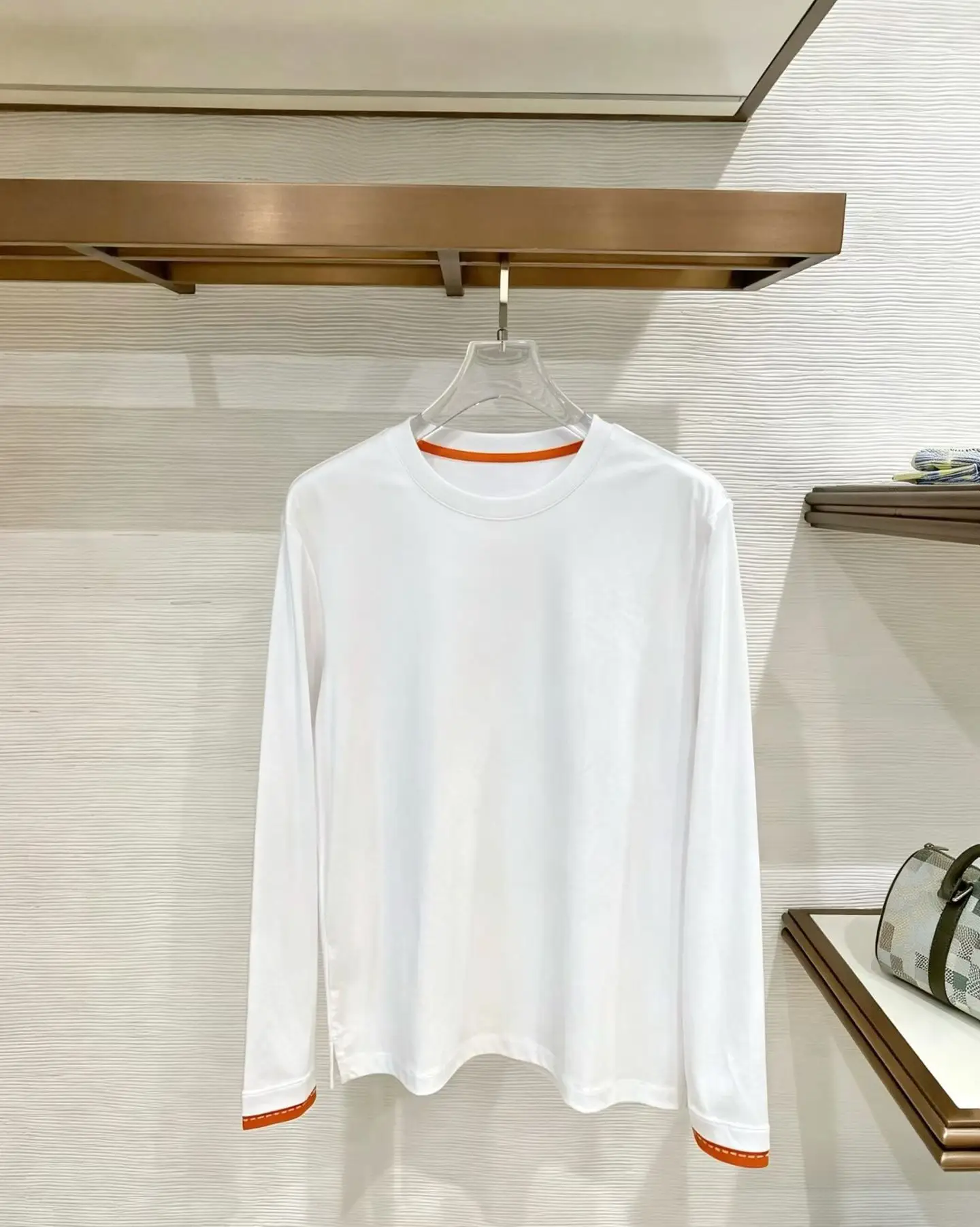 Mercerized Cotton Long-Sleeve T-Shirt D11522810