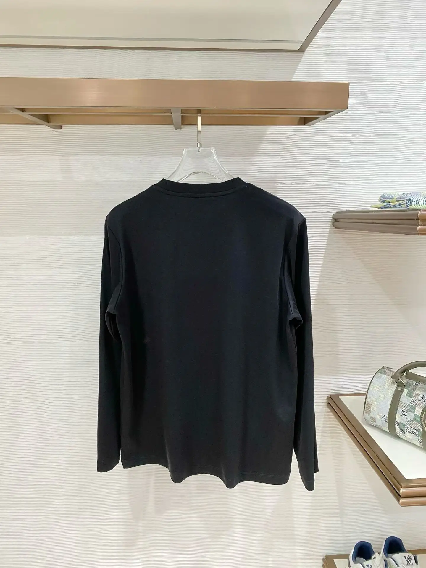 Embroidered Mercerized Cotton Long-Sleeve T-Shirt D11522802 — view 2
