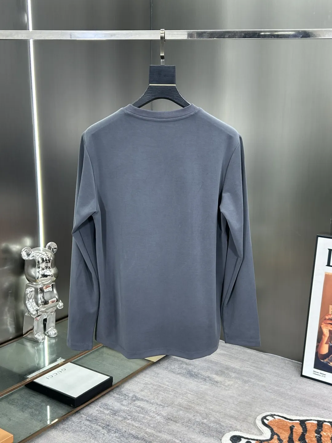 Embroidered Long-Sleeve Cotton T-Shirt D11522797 — view 2