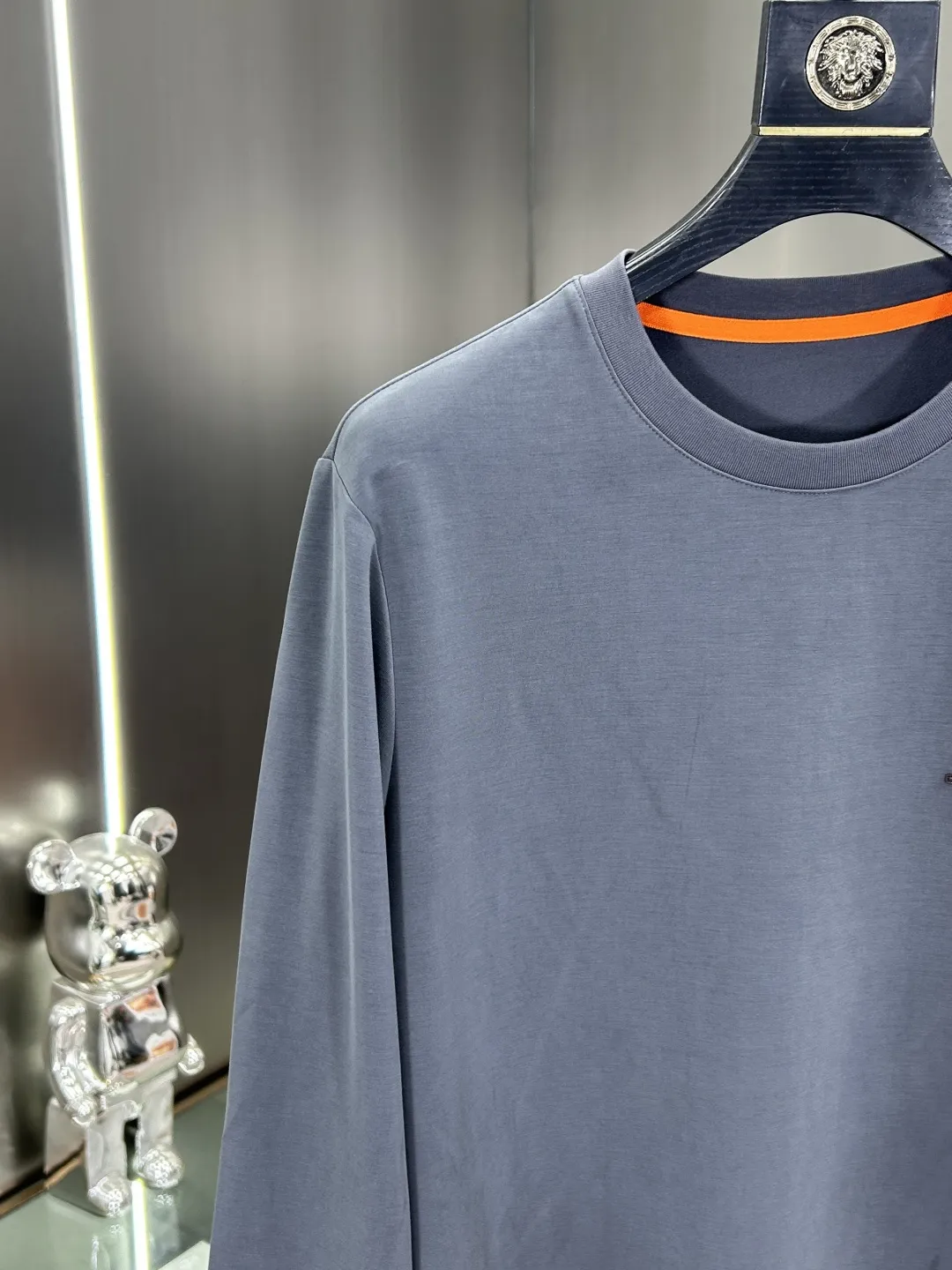 Embroidered Long-Sleeve Cotton T-Shirt D11522797 — view 4