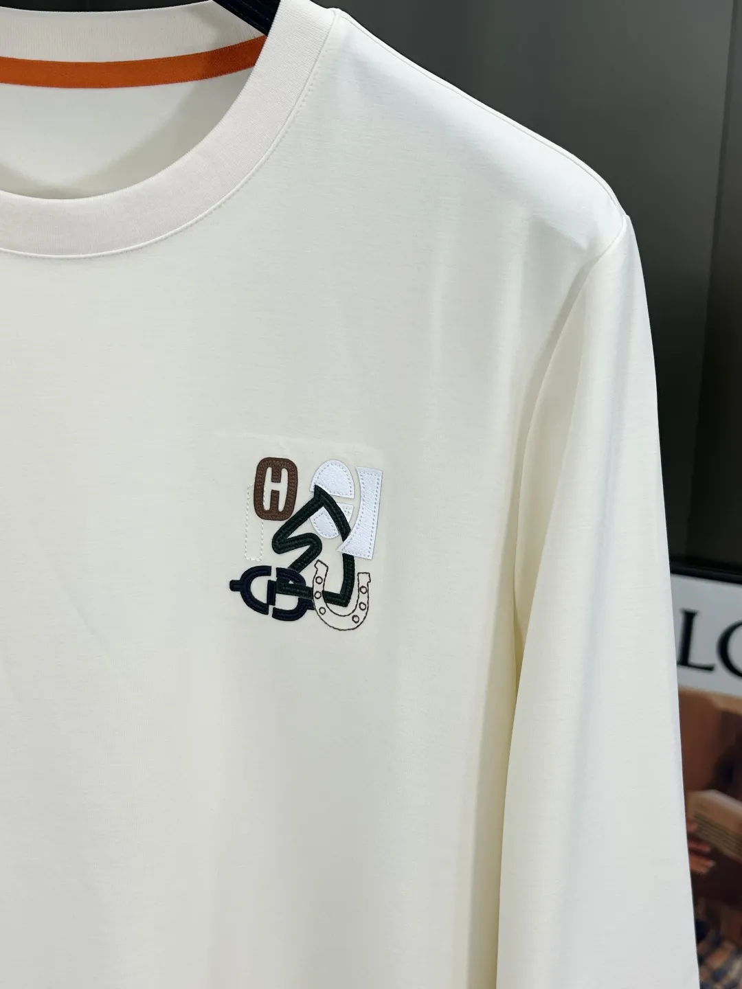 Embroidered Logo Long-Sleeve Cotton T-Shirt D11522798 — view 6