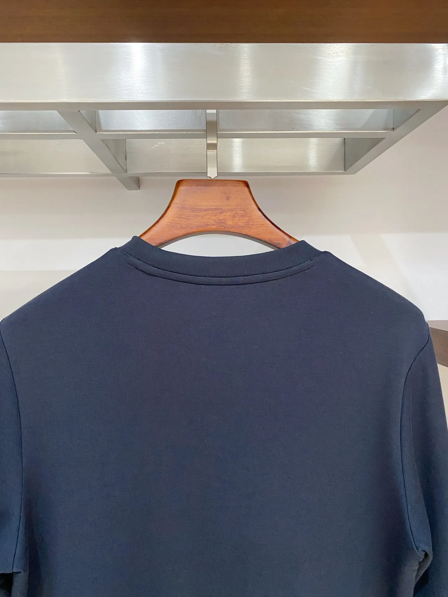 Embroidered Wool-Blend Long-Sleeve T-Shirt D18022796 — view 9