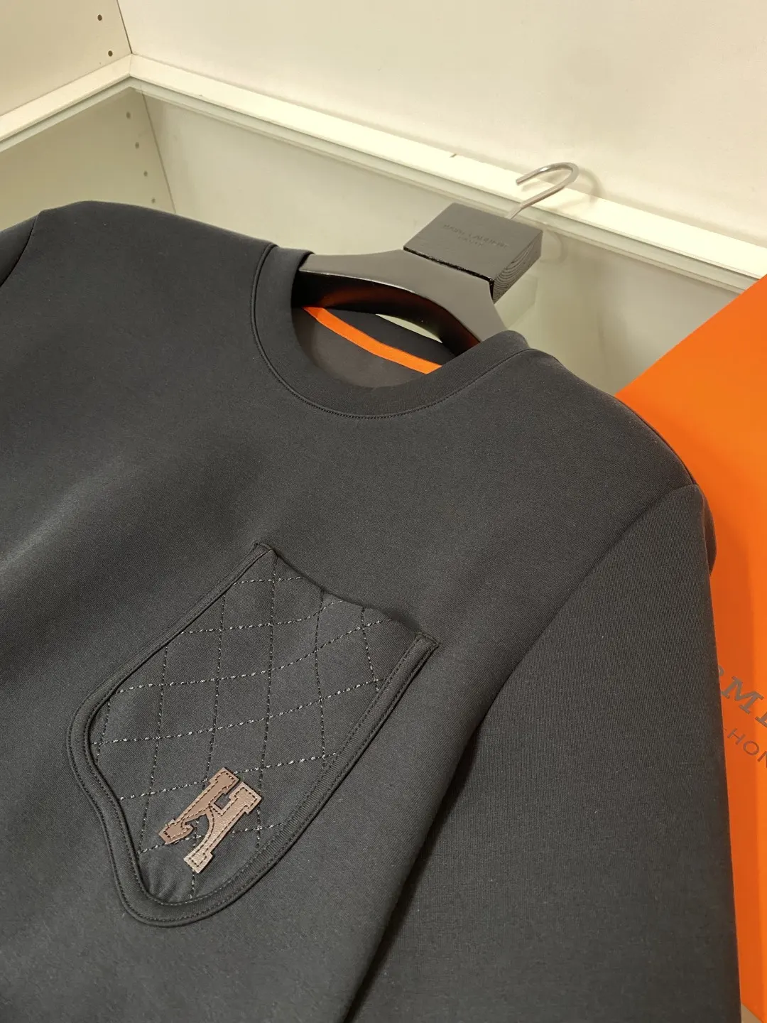 Embroidered Pocket Scuba Sweatshirt D13522788 — view 6