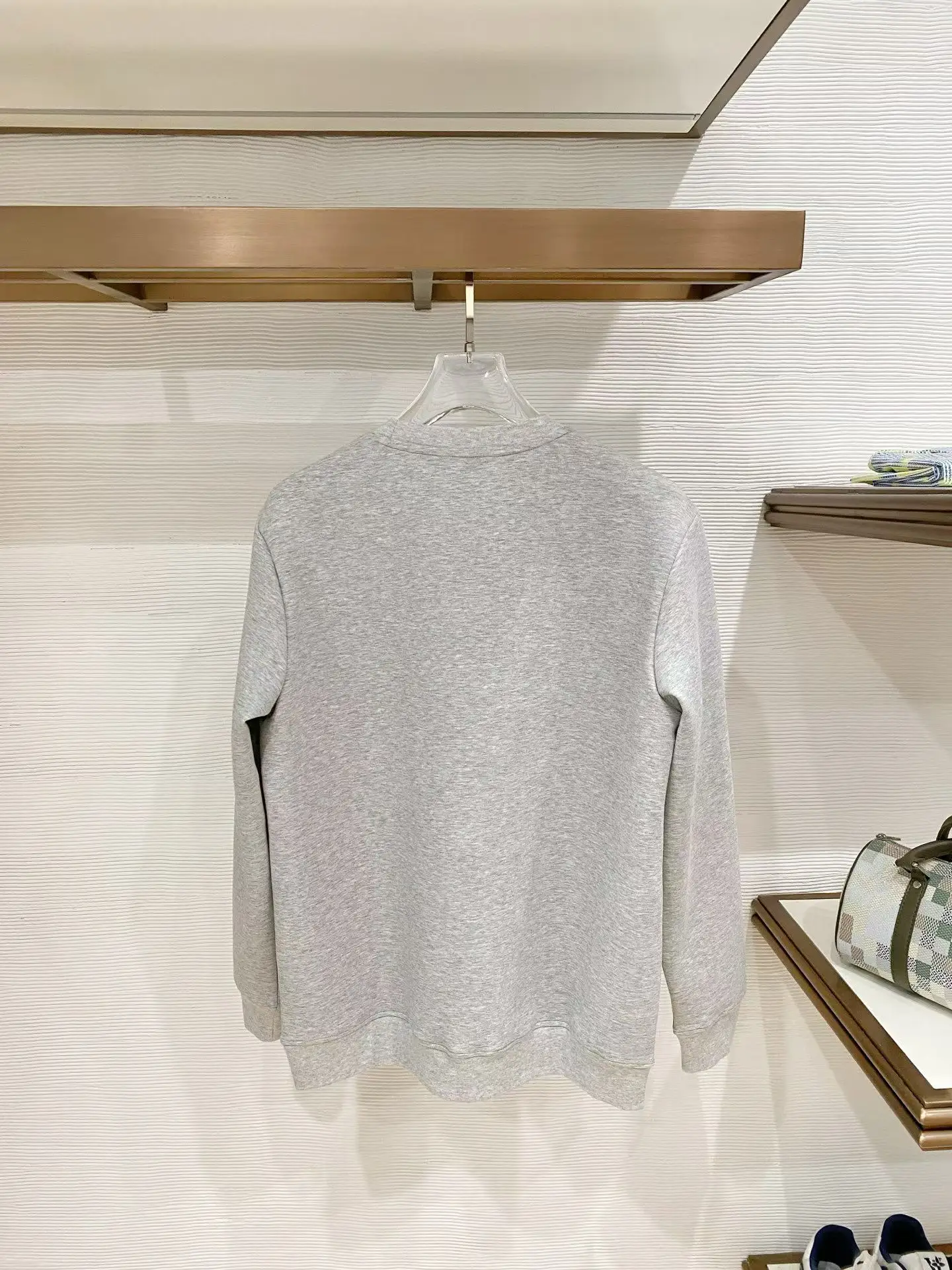 Embroidered Logo Spacer Knit Sweatshirt D19522793 — view 2