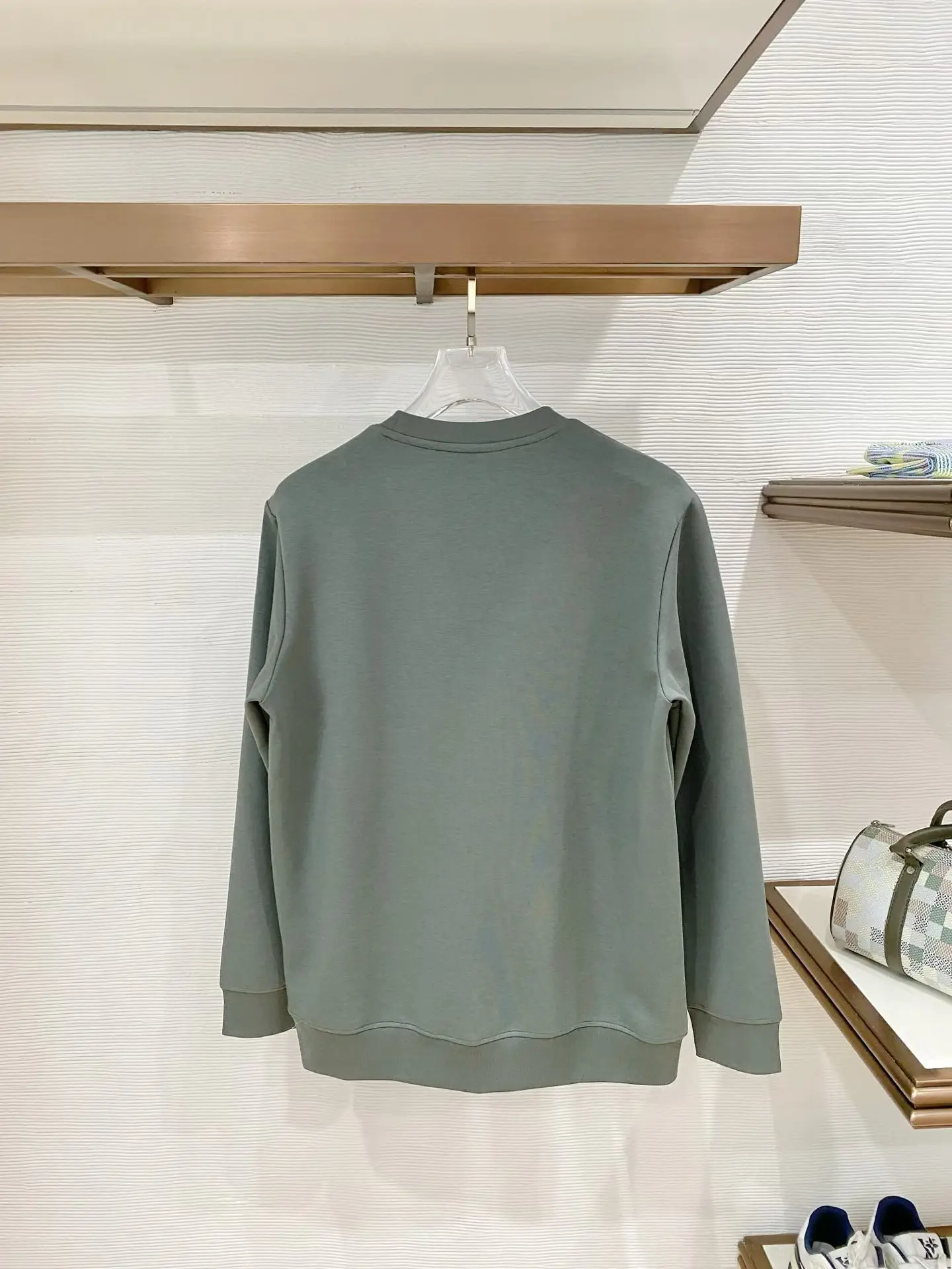 Embroidered Horse Motif Crew-Neck Sweatshirt D19522790 — view 2