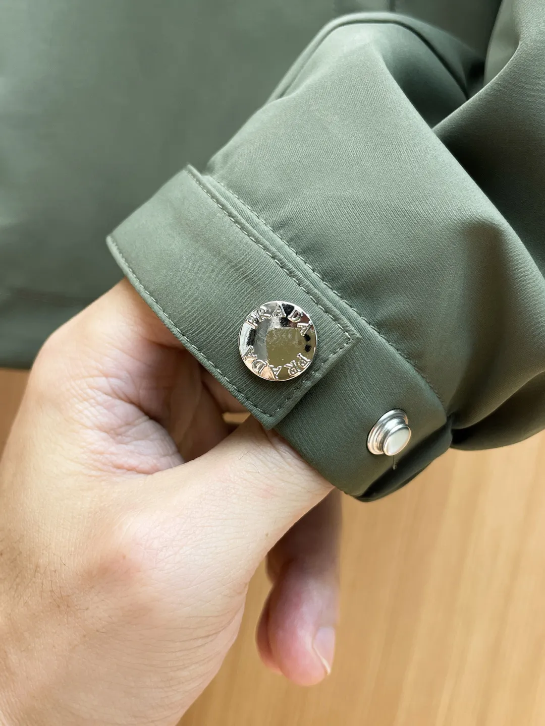 Hooded Technical Fabric Zip-Up Jacket D21522765 — view 5