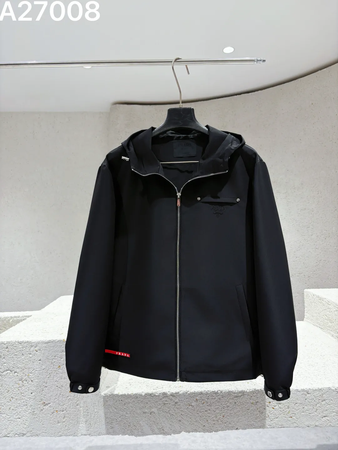 Hooded Technical Fabric Jacket D21522770 — view 2