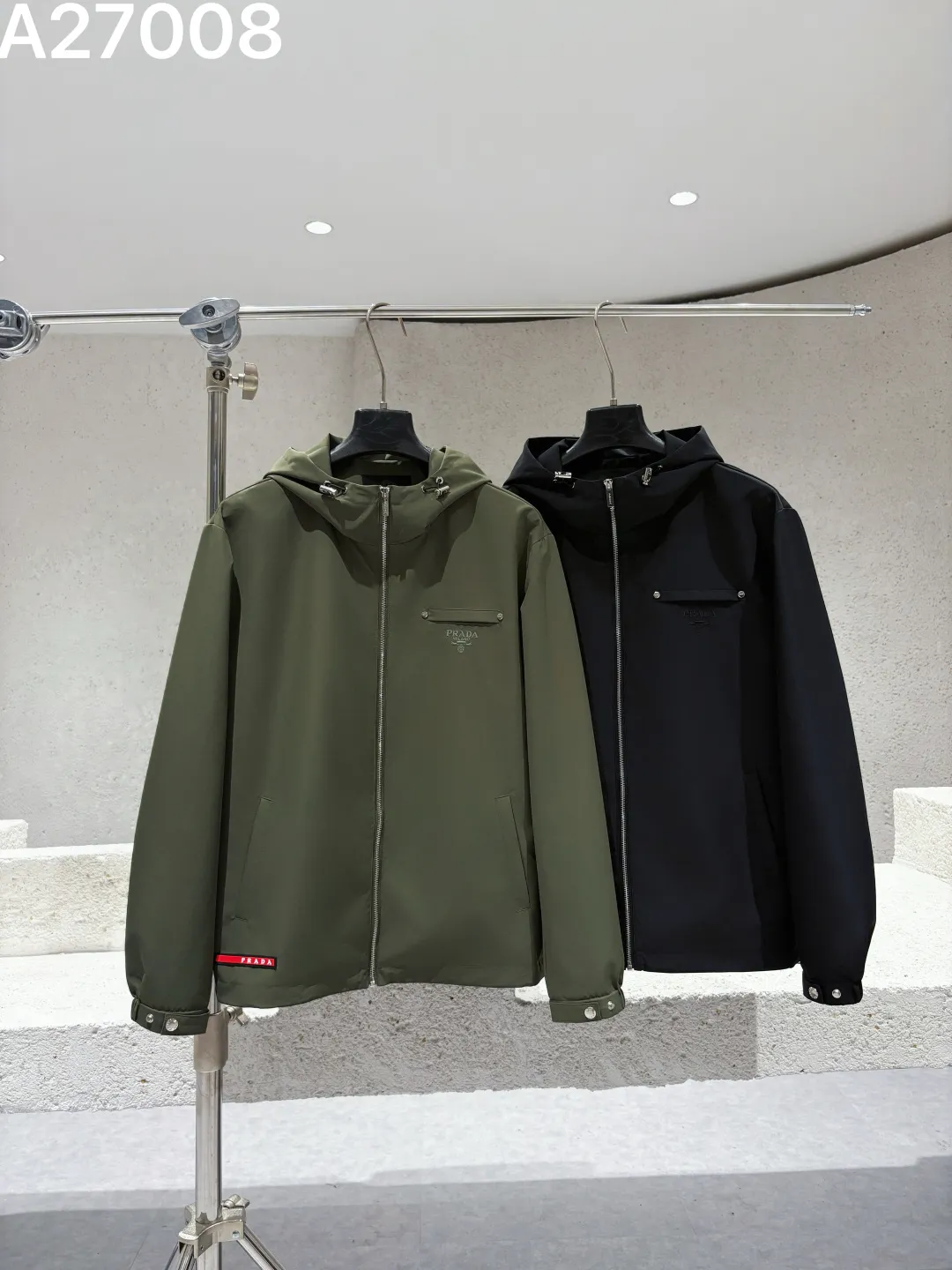 Hooded Technical Fabric Jacket D21522770 — view 3