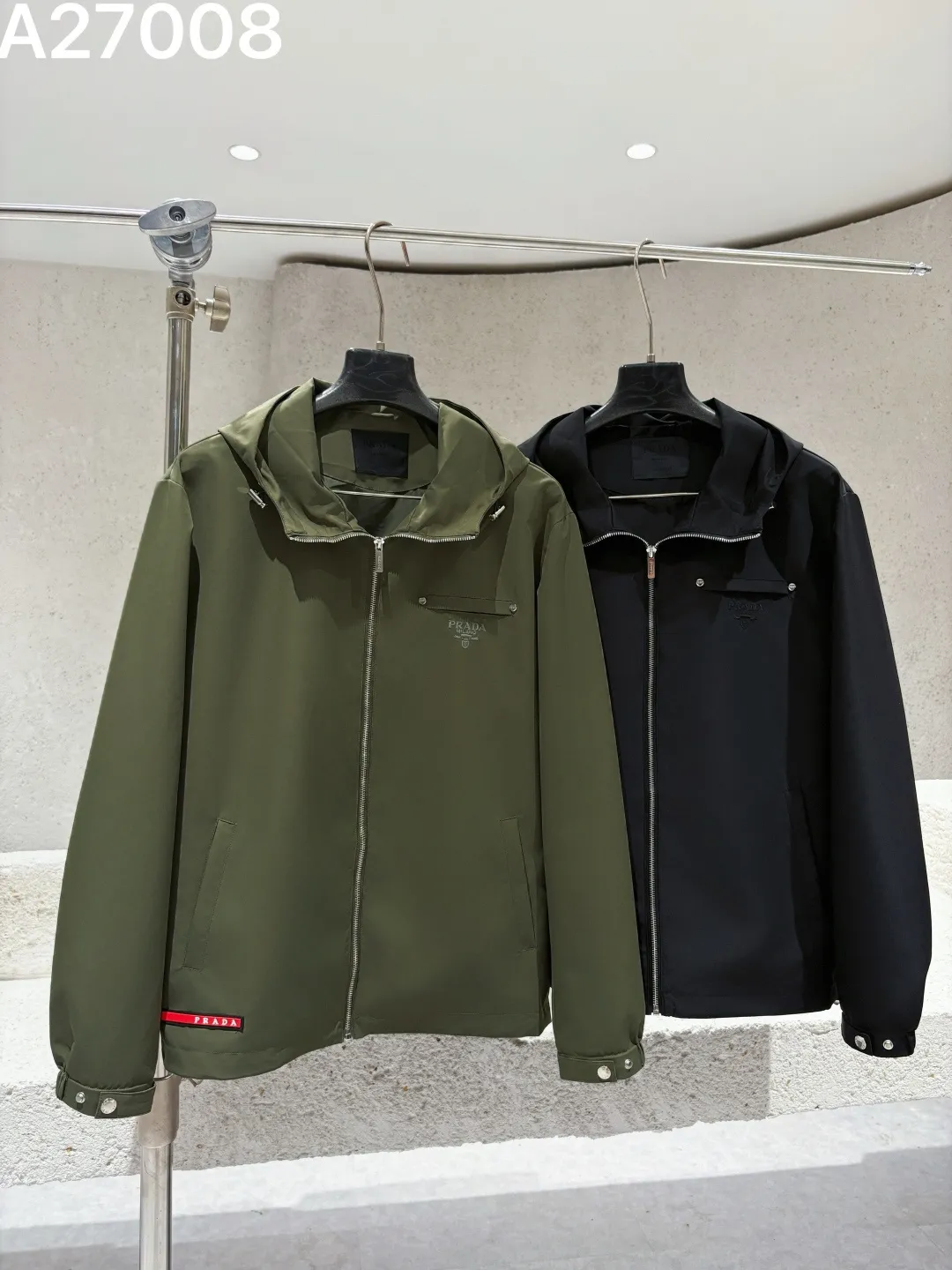 Hooded Technical Fabric Jacket D21522770 — view 4