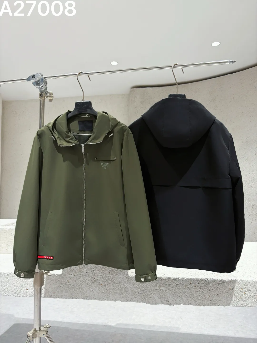 Hooded Technical Fabric Jacket D21522770 — view 5