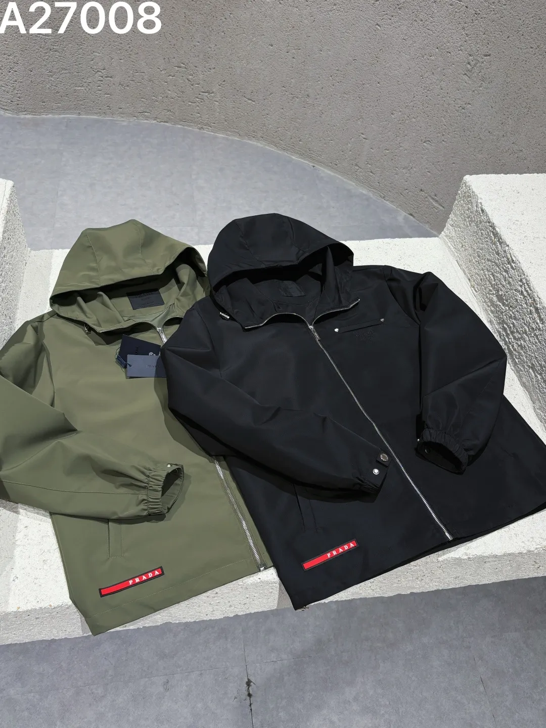 Hooded Technical Fabric Jacket D21522770 — view 8