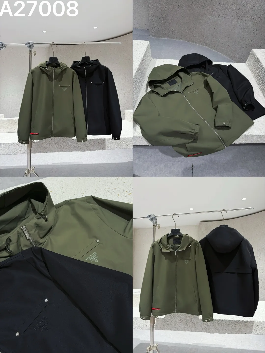 Hooded Technical Fabric Jacket D21522770 — view 9