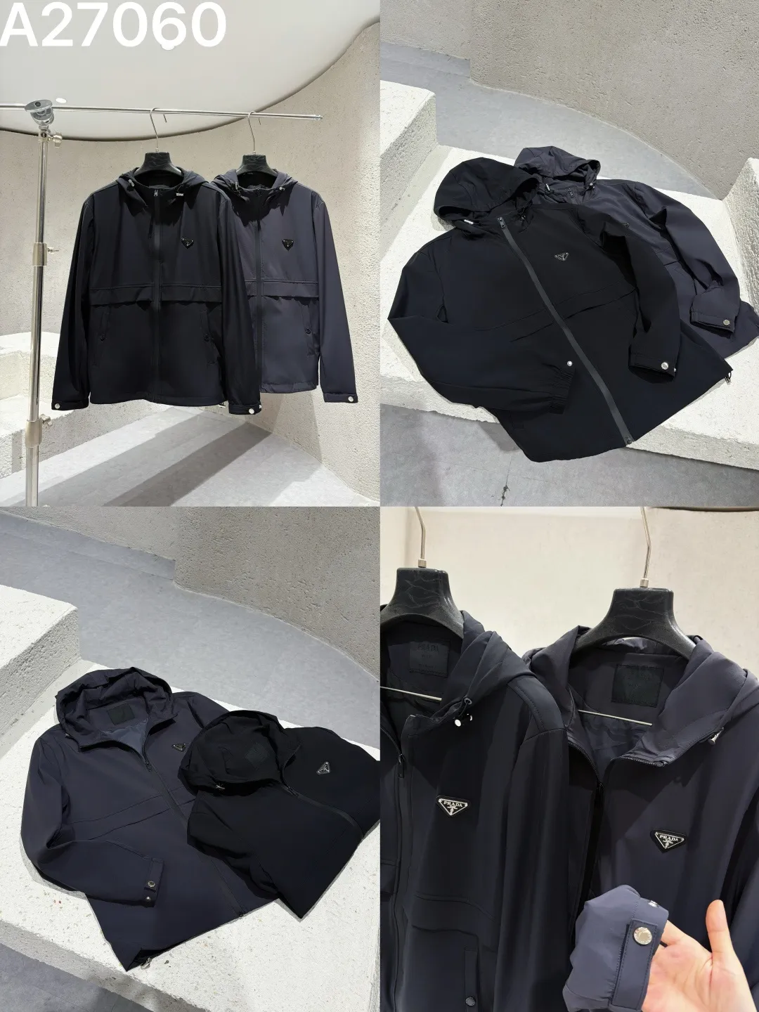 Logo-Appliqué Hooded Technical Jacket D21522771 — view 9