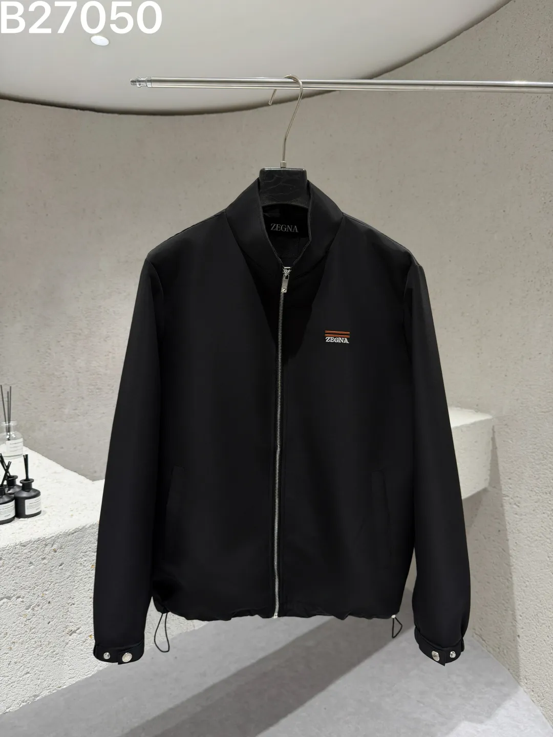 Zegna Technical Zip-Up Bomber Jacket D21522779 — view 2