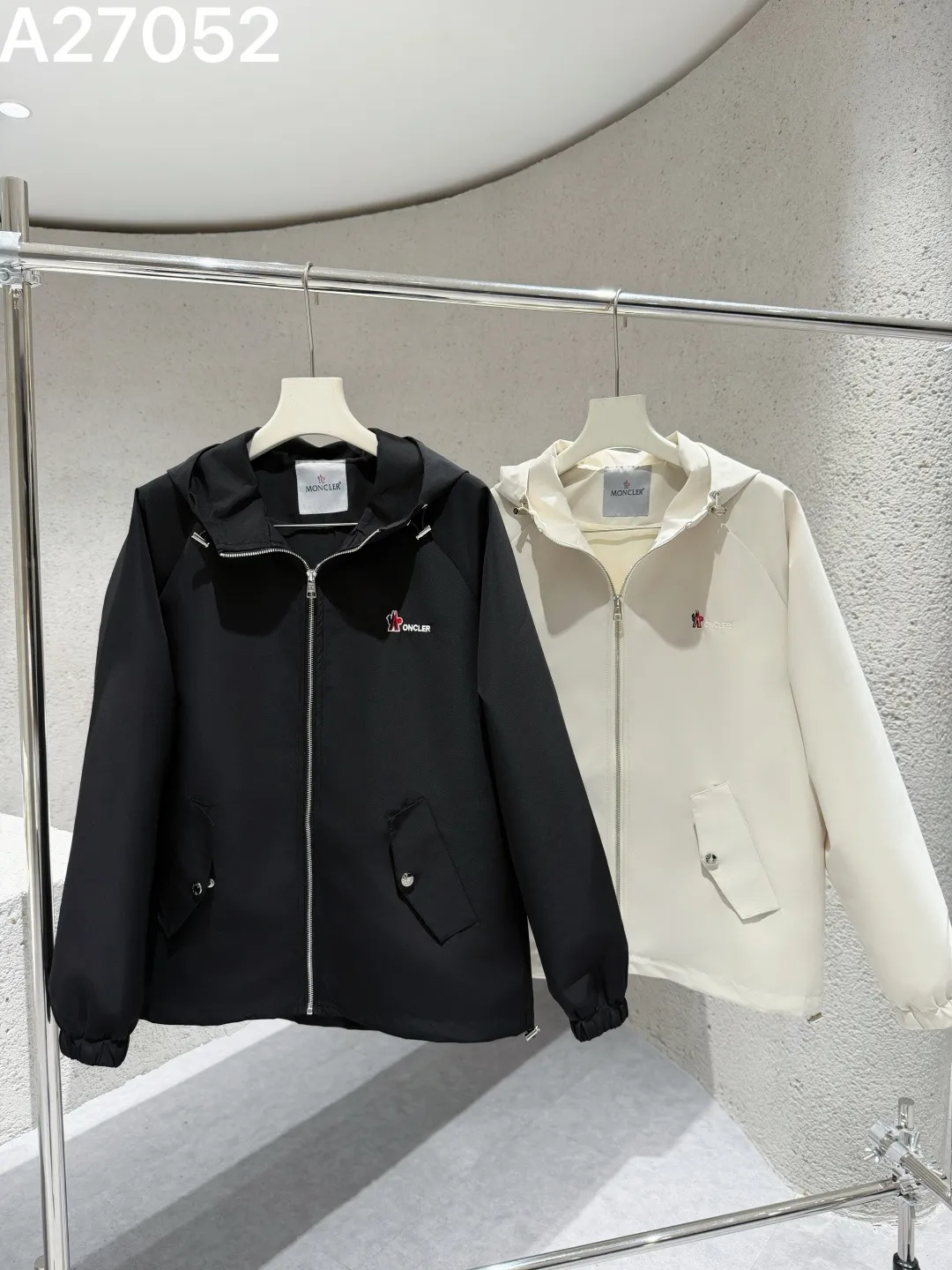 Moncler Hooded Technical Windbreaker Jacket D21522767 — view 4