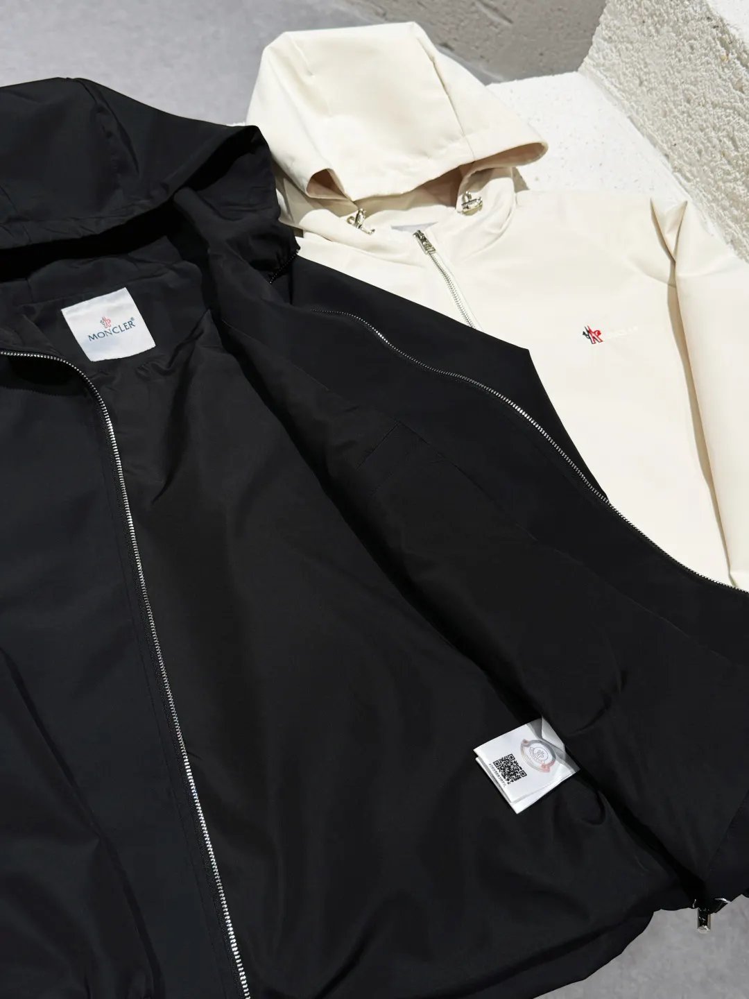 Moncler Hooded Technical Windbreaker Jacket D21522767 — view 8
