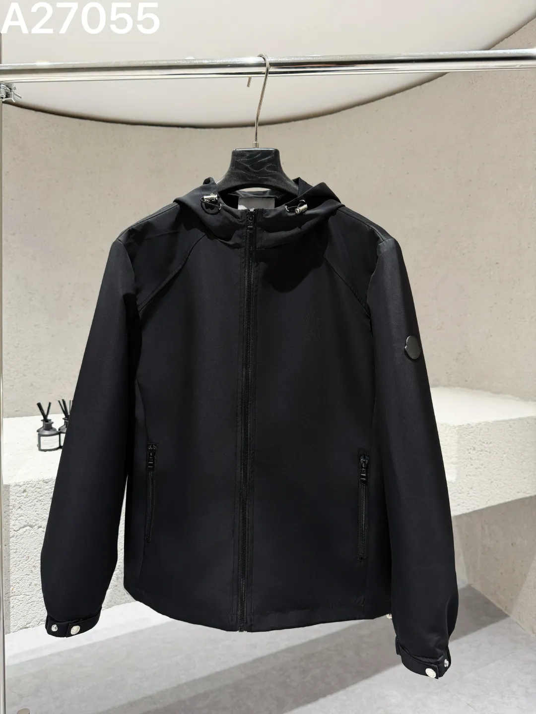 Moncler Hooded Technical Shell Jacket D21522777 — view 2