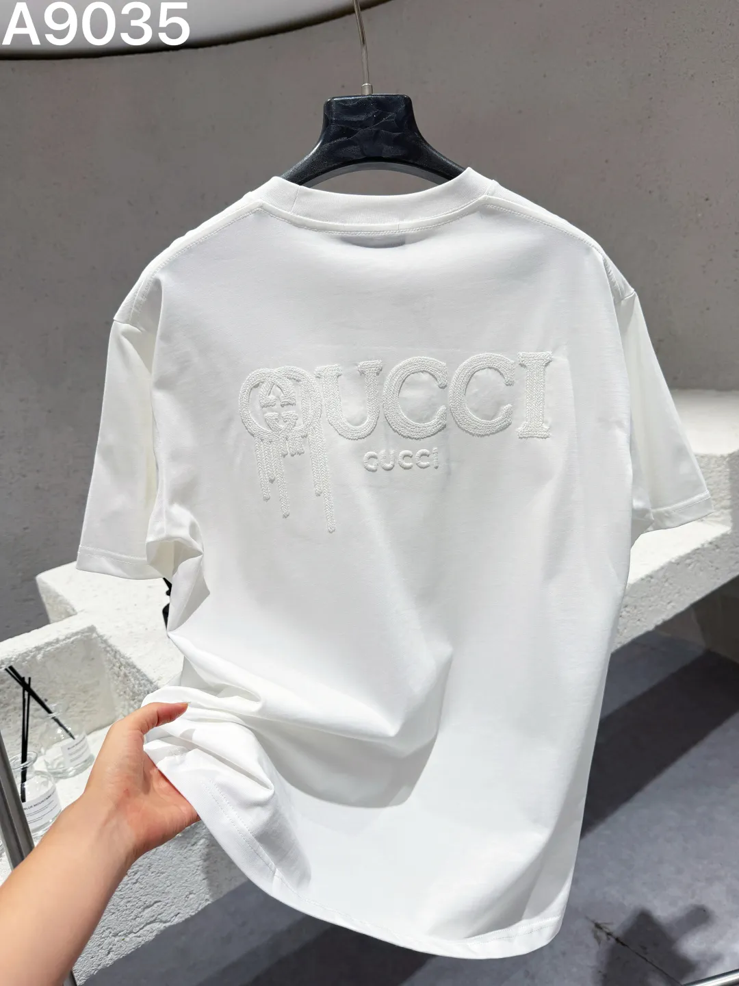 Embroidered Logo Cotton Jersey T-Shirt D9022812 — view 2