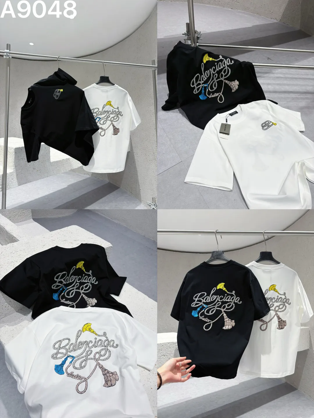 Embroidered Logo Cotton T-Shirt D9022841 — view 9