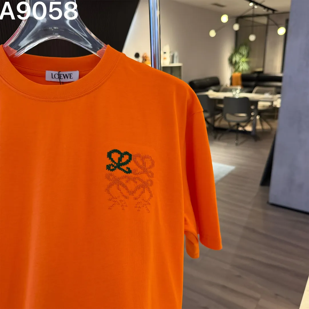 Anagram Embroidered Cotton T-Shirt D9022819 — view 4