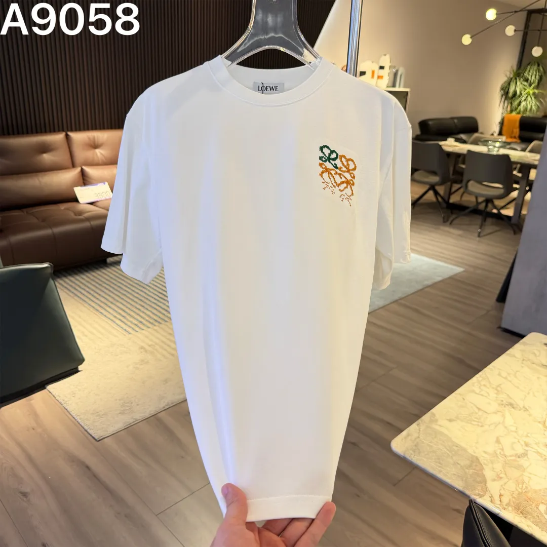 Anagram Embroidered Cotton T-Shirt D9022818
