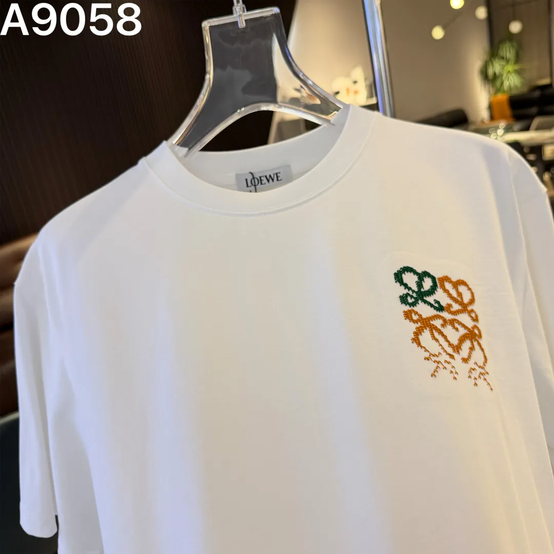 Anagram Embroidered Cotton T-Shirt D9022818 — view 2