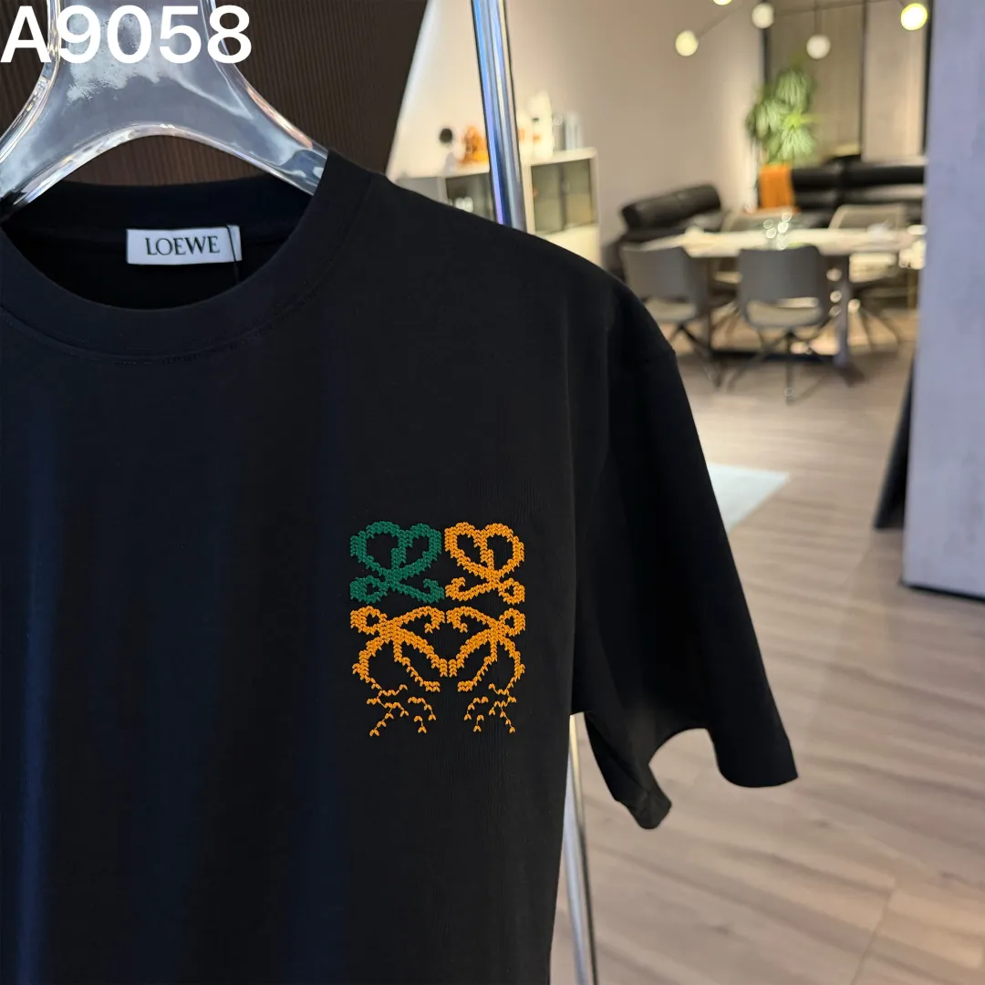 Anagram Embroidered Cotton T-Shirt D9022817 — view 3