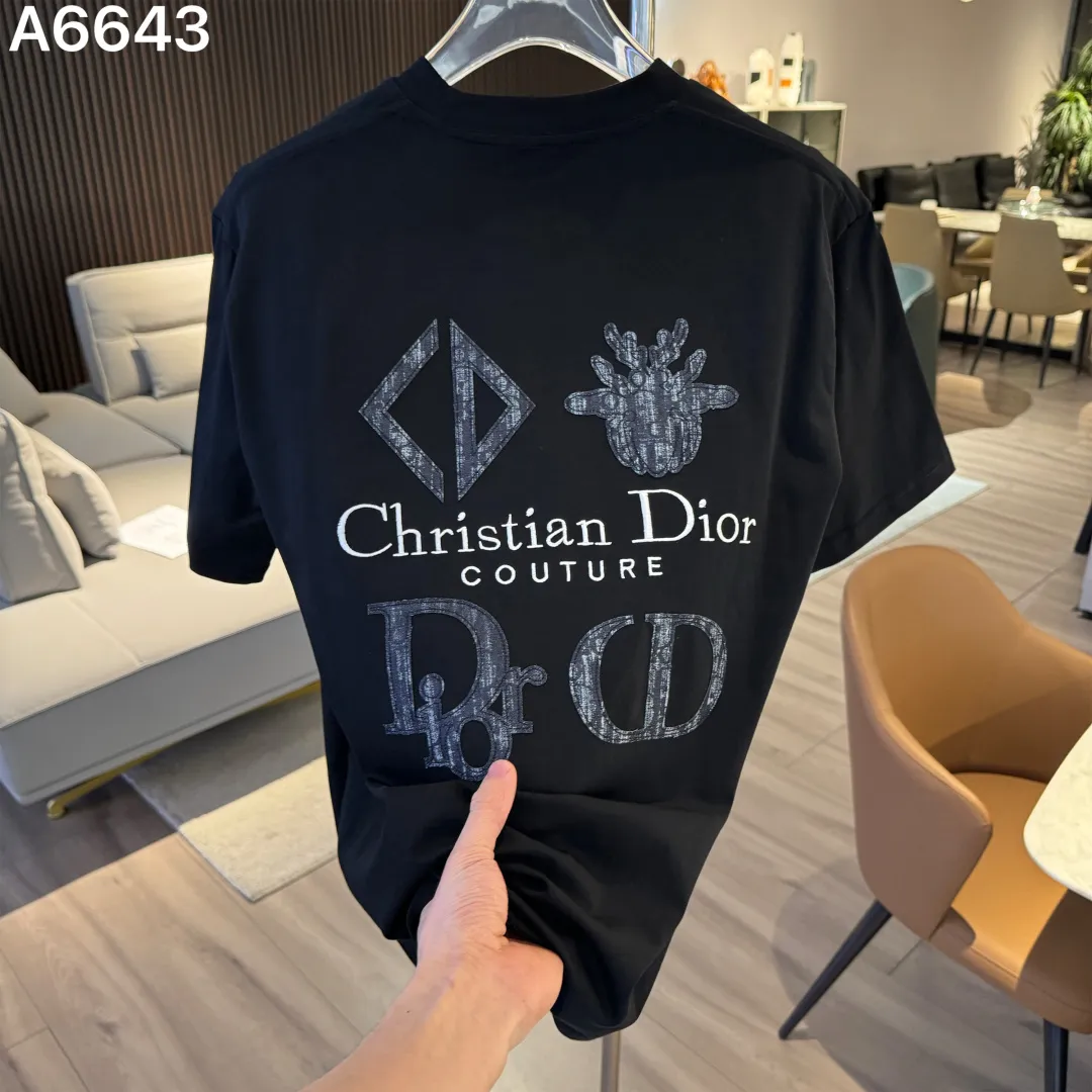 Christian Dior Couture Embroidered Logo T-Shirt D9022825 — view 5