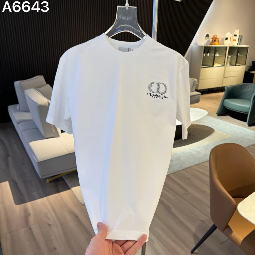 Logo Embroidery Cotton T-Shirt D9022826