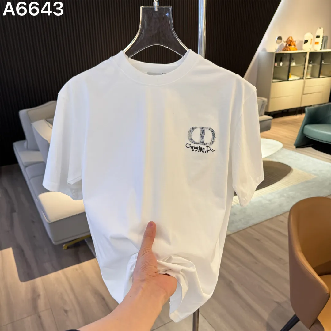 Logo Embroidery Cotton T-Shirt D9022826 — view 2