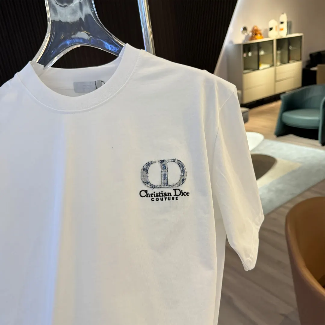 Logo Embroidery Cotton T-Shirt D9022826 — view 3