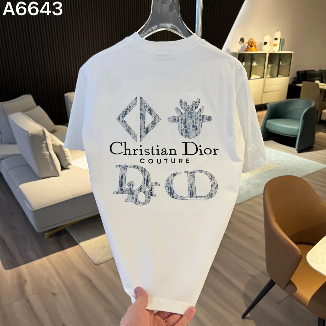 Logo Embroidery Cotton T-Shirt D9022826 — view 4