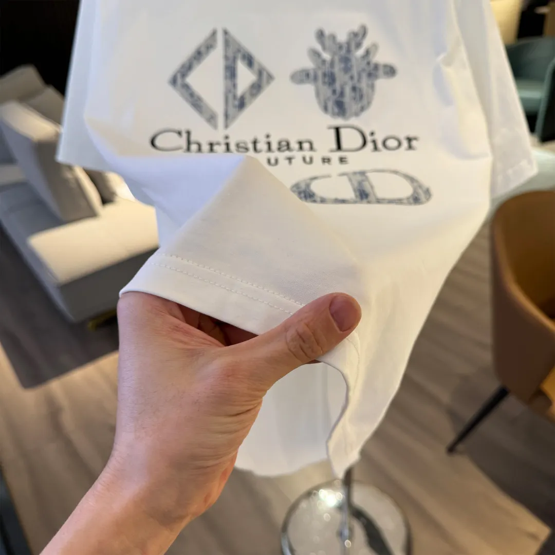 Logo Embroidery Cotton T-Shirt D9022826 — view 6