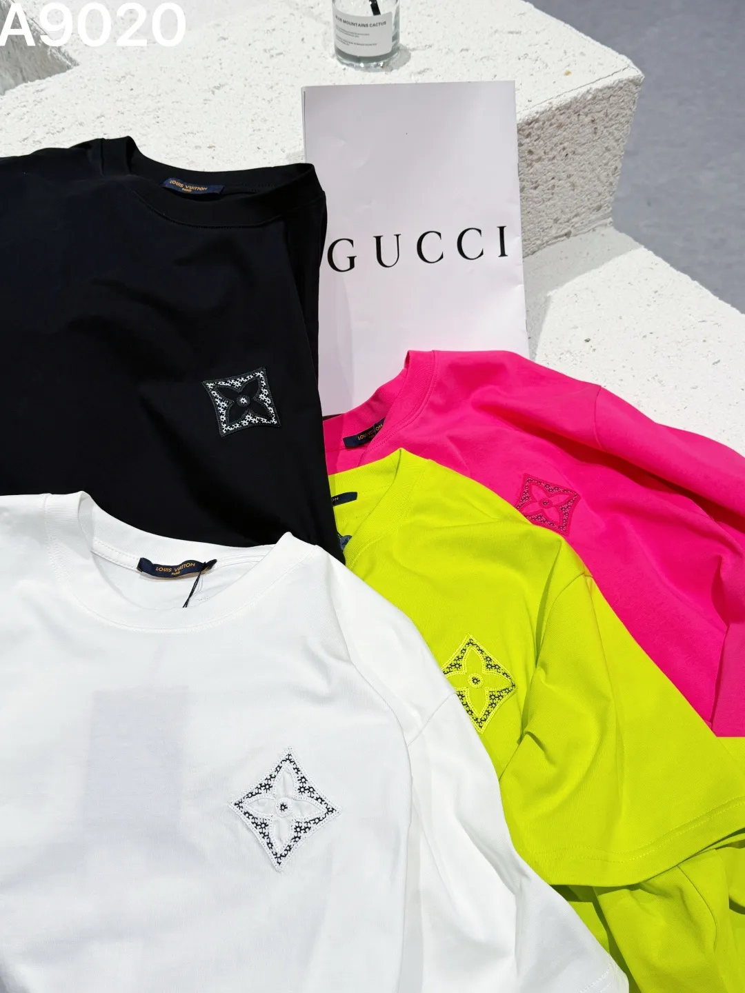 Embroidered Monogram Cotton T-Shirt D9022850 — view 7
