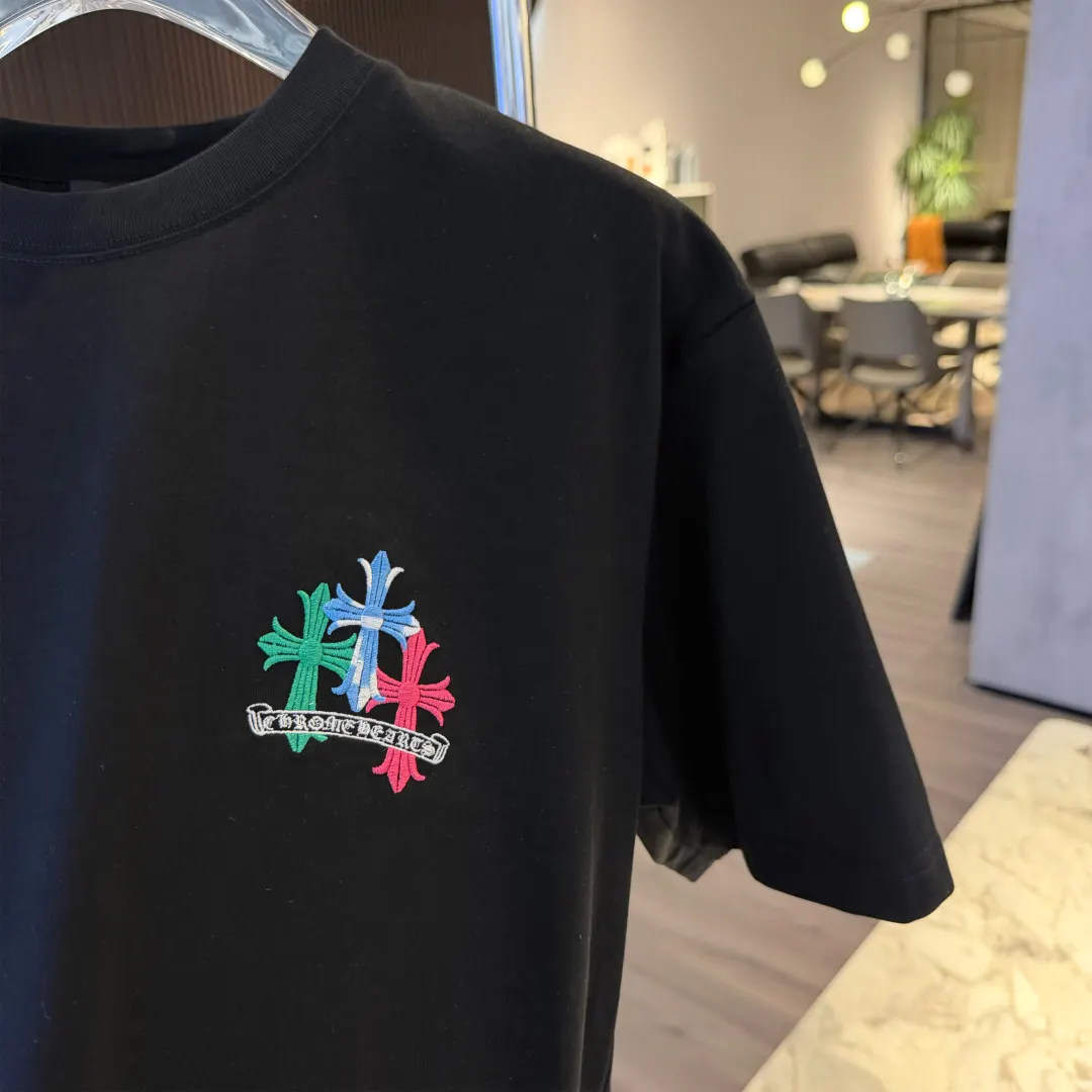 Embroidered Logo Cotton T-Shirt D9522822 — view 3