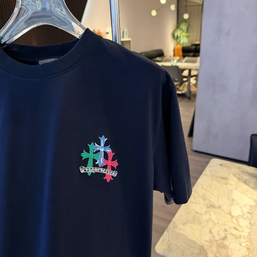 Embroidered Logo Cotton T-Shirt D15522824 — view 3