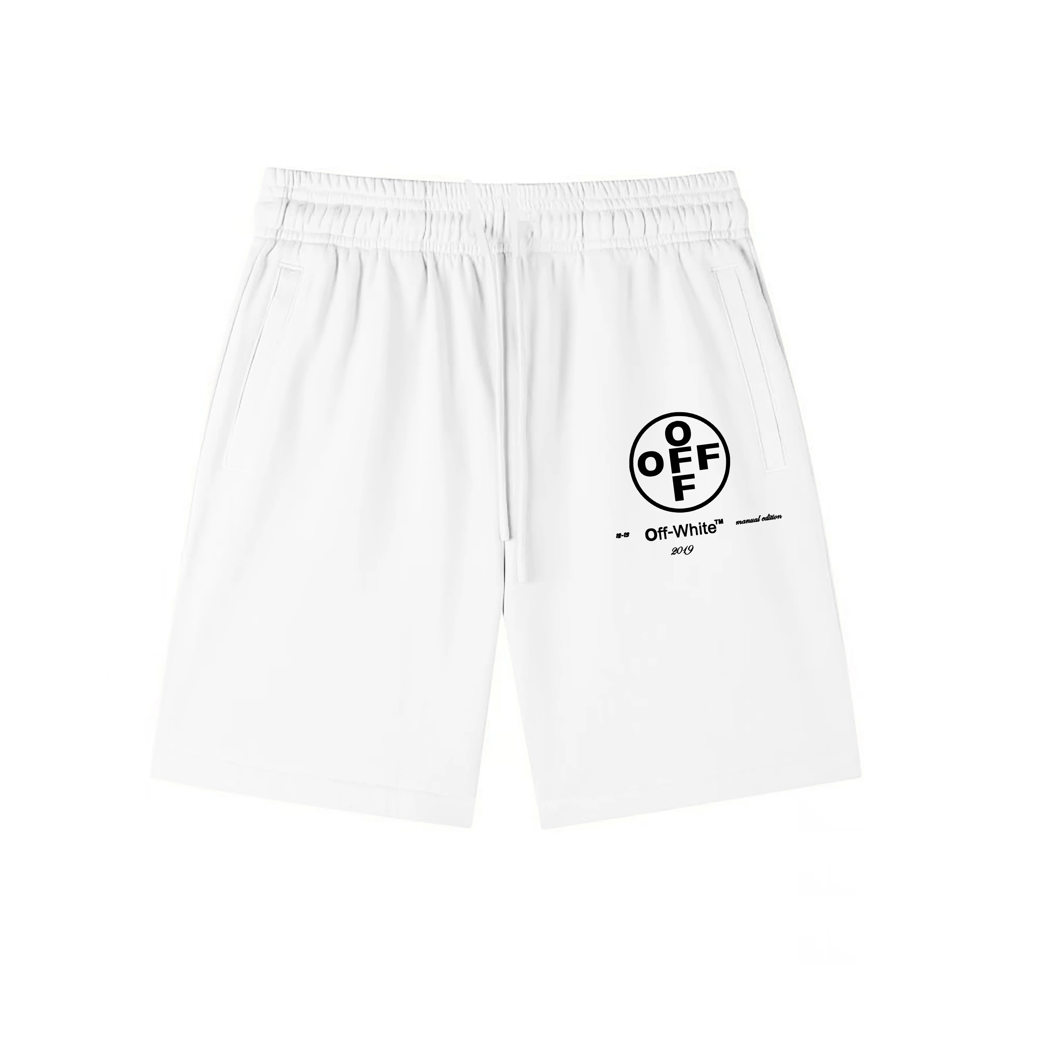 Logo Print Cotton-Jersey Drawstring Shorts D12021565